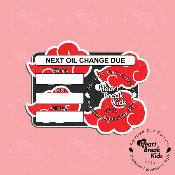 Oil Change Stickers